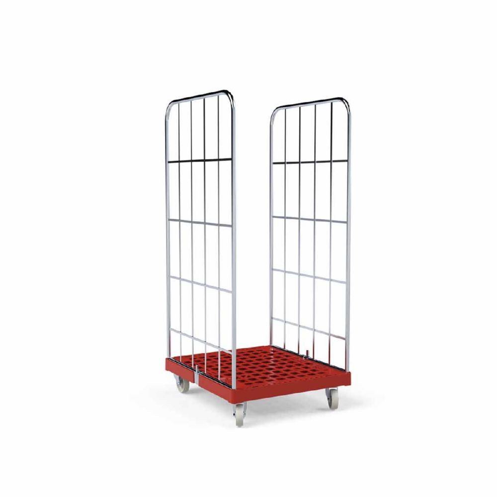 ESB Rollbehälter 1460 KU 2 seitig rot 724 x 815 x 1640 mm Produktbild ESB Rollbehälter 1460 KU 2 seitig rot 724 x 815 x 1640 mm bild 2