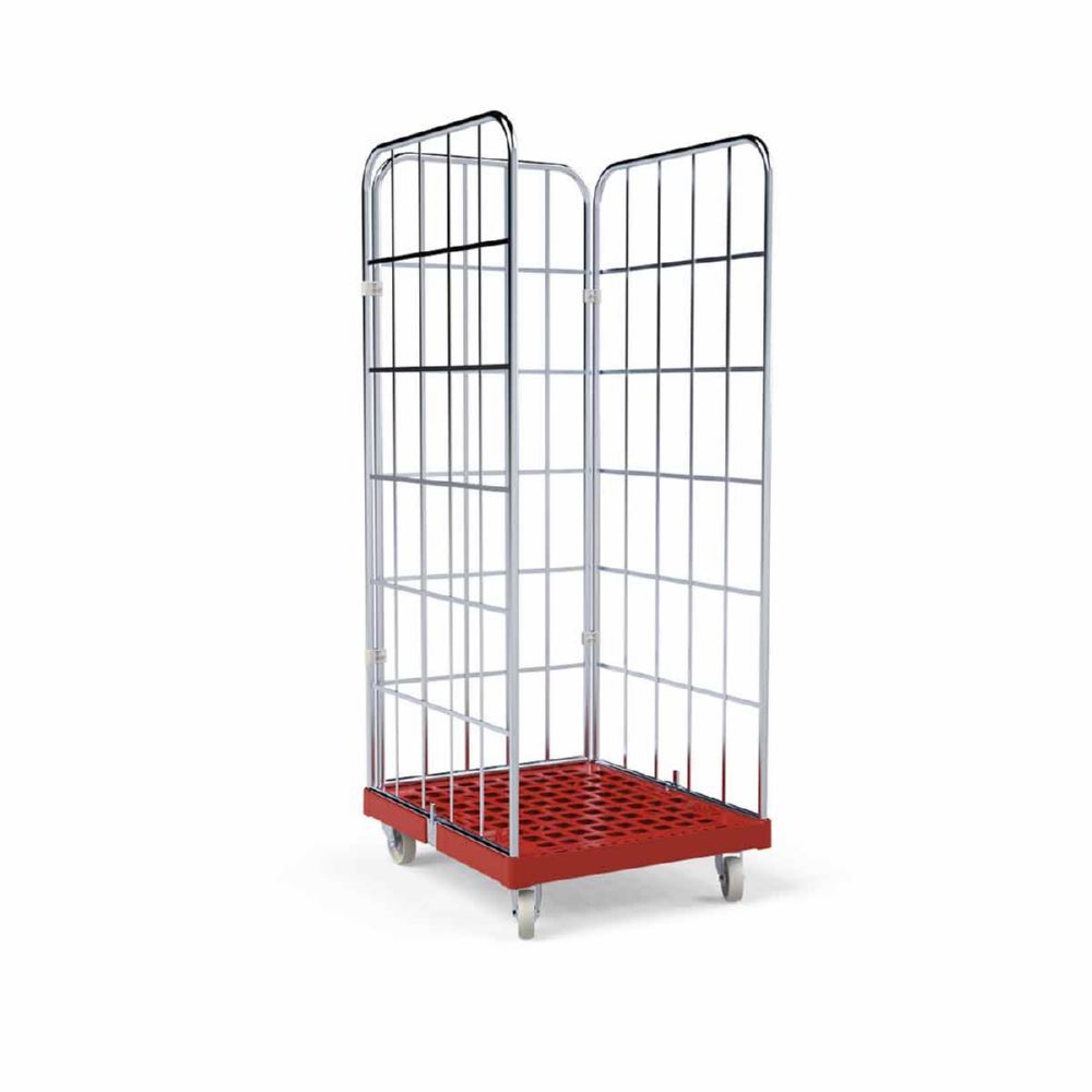 ESB Rollbehälter 1650 KU Cr3 3 seitig rot 724 x 815 x 1830 mm Produktbild ESB Rollbehälter 1650 KU Cr3 3 seitig rot 724 x 815 x 1830 mm bild 2