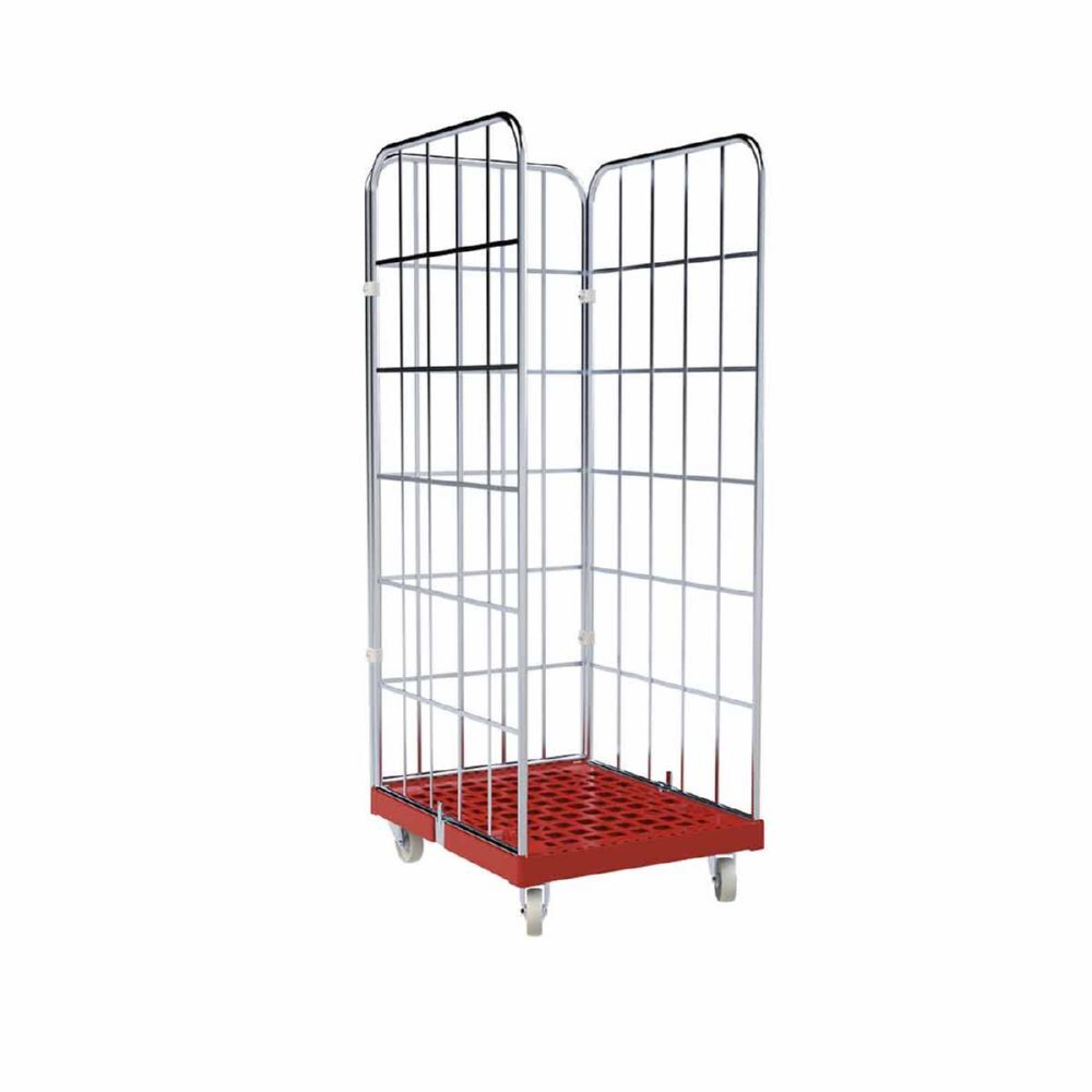 ESB Rollbehälter 1650 KU Cr 3 rot 682 x 815 x 1830 mm Produktbild ESB Rollbehälter 1650 KU Cr 3 rot 682 x 815 x 1830 mm