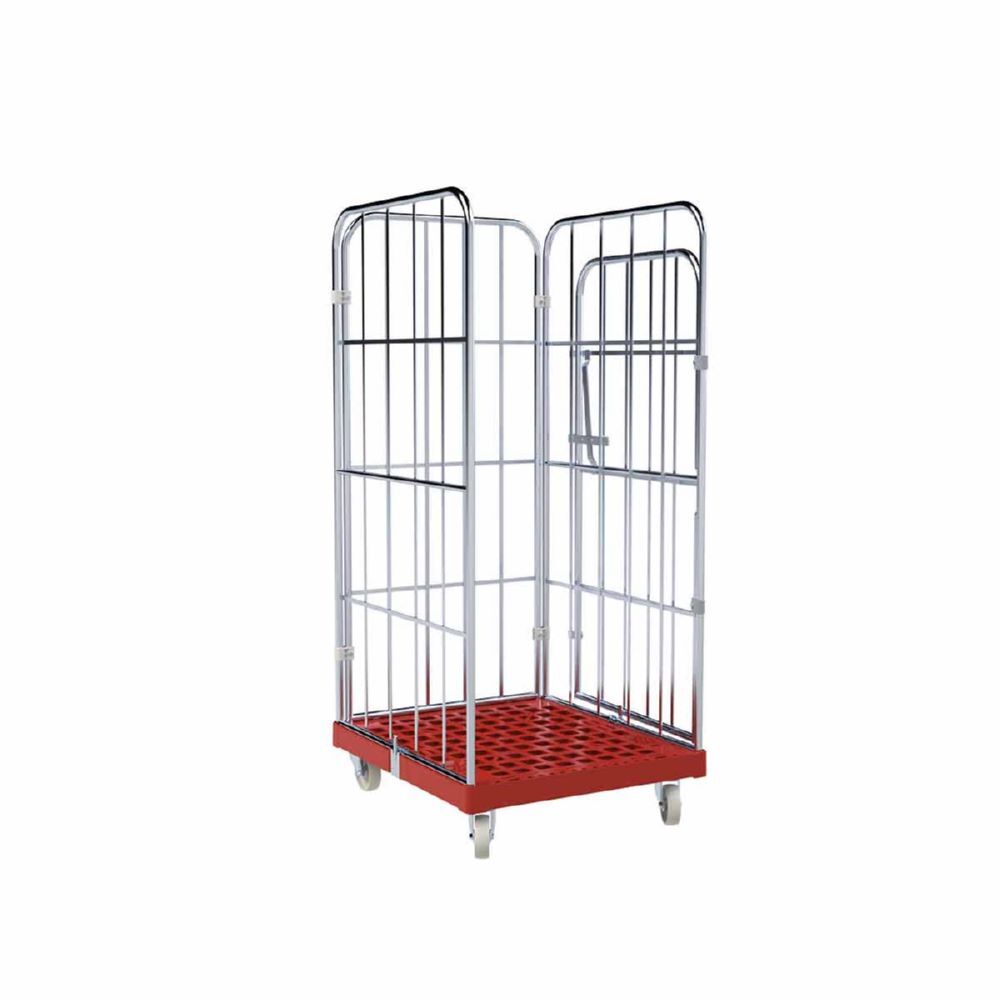 ESB Rollbehälter 1450 KU 1 Vorderwand in rot 724 x 815 x 1630 mm Produktbild ESB Rollbehälter 1450 KU 1 Vorderwand in rot 724 x 815 x 1630 mm bild 2