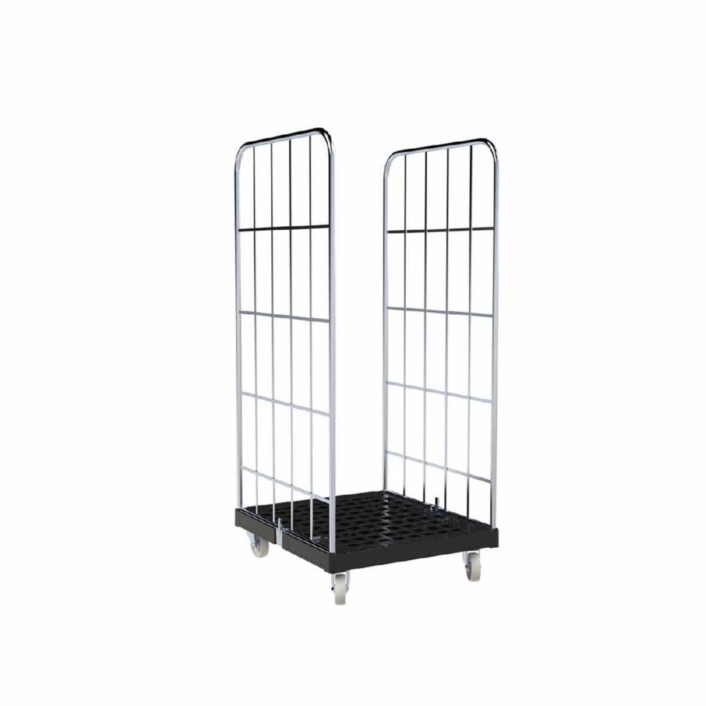 ESB Rollbehälter 1460 KU 2 seitig schwarz H 1640 mm Produktbild ESB Rollbehälter 1460 KU 2 seitig schwarz H 1640 mm