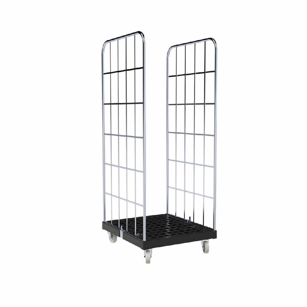 ESB Rollbehälter 1650 KU 2 seitig schwarz 724 x 815 x 1830 mm Produktbild ESB Rollbehälter 1650 KU 2 seitig schwarz 724 x 815 x 1830 mm