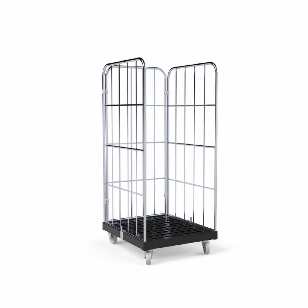 ESB Rollbehälter 1450 KU mit 3 Seiten schwarz 724 x 815 x 1630 mm Produktbild ESB Rollbehälter 1450 KU mit 3 Seiten schwarz 724 x 815 x 1630 mm bild 2