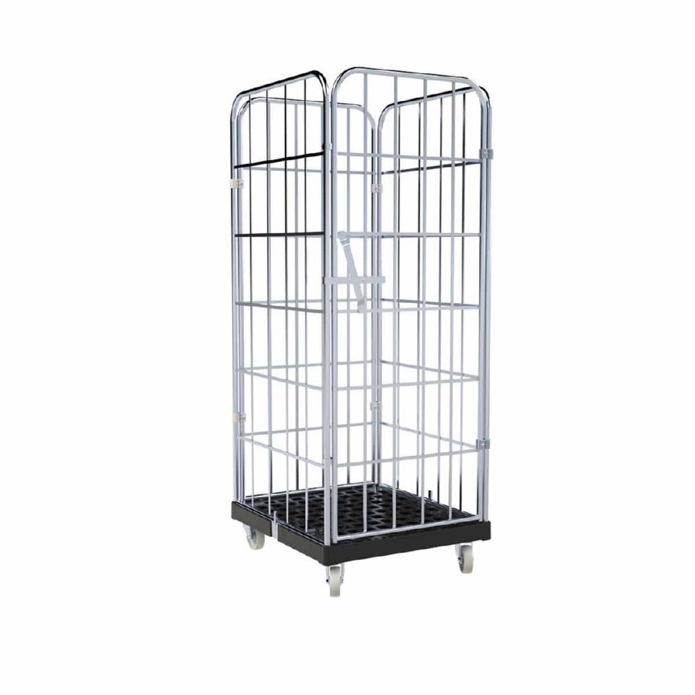 ESB Rollbehälter 1650 KU 1 Vorderwand Farbe schwarz H 1830 mm Produktbild ESB Rollbehälter 1650 KU 1 Vorderwand Farbe schwarz H 1830 mm