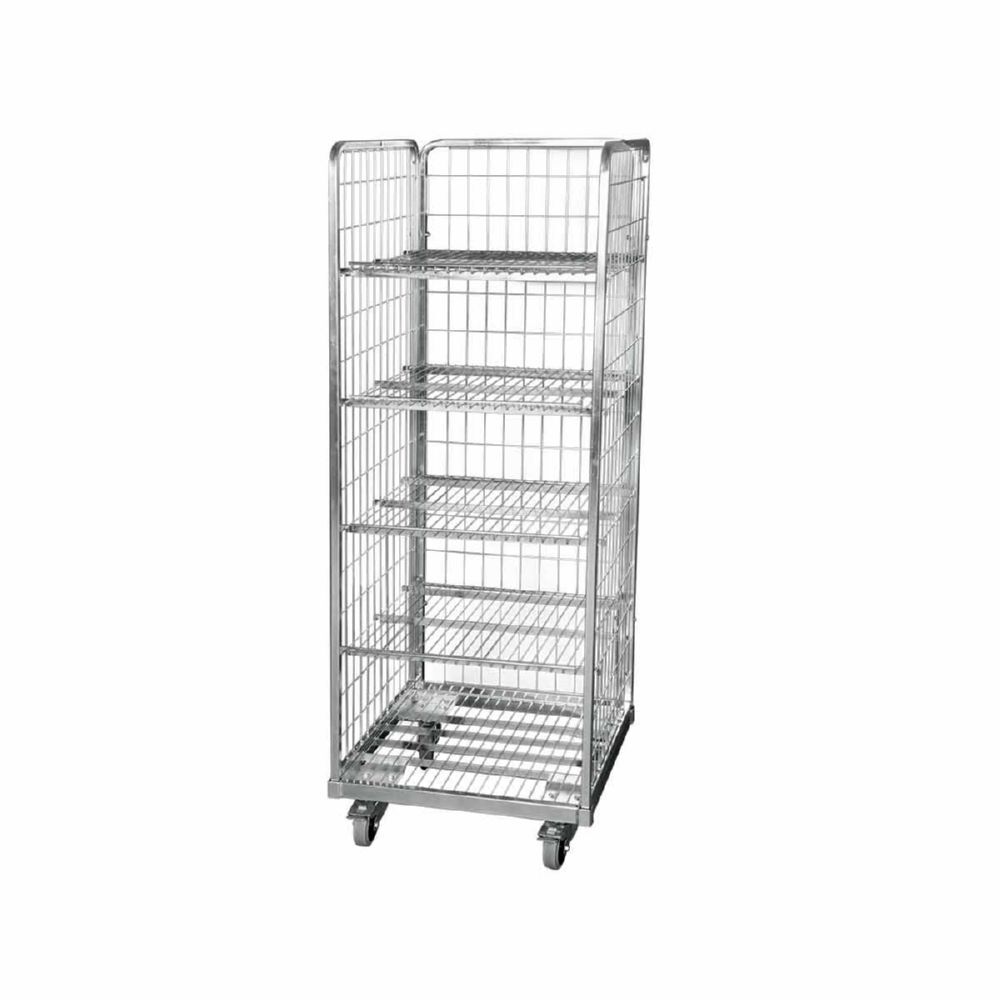 ESB Stahlrollbehälter 1490 Böden einlegbar 610 x 610 x 1655 mm Produktbild ESB Stahlrollbehälter 1490 Böden einlegbar 610 x 610 x 1655 mm