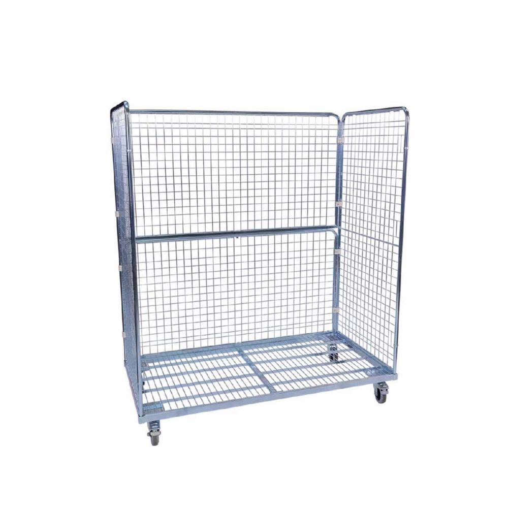 ESB Stahlrollbehälter 1600 mit Gitter Maße 1600 x 800 x 1820 mm Produktbild ESB Stahlrollbehälter 1600 mit Gitter Maße 1600 x 800 x 1820 mm