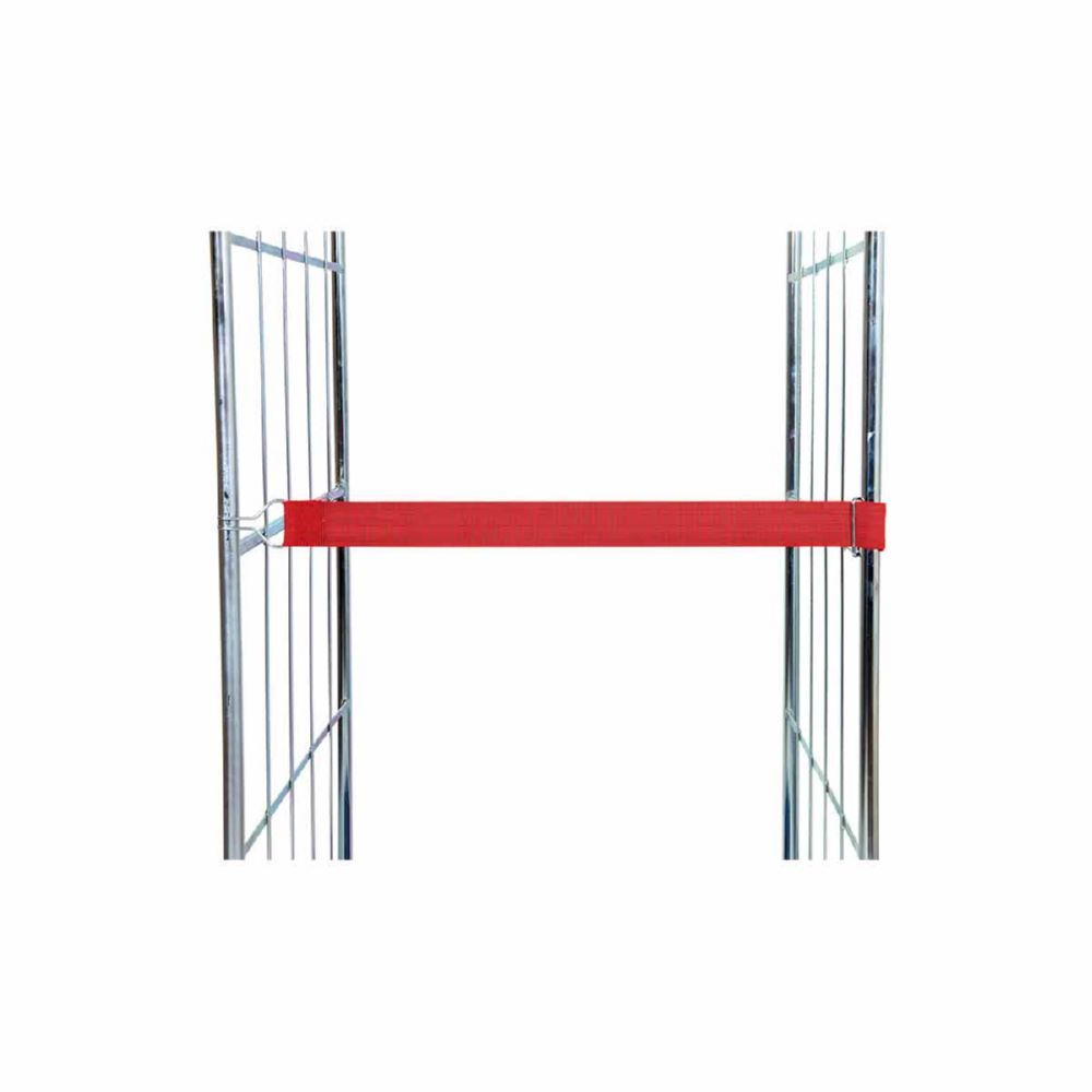 ESB Textilspannband mit Elastik 1 Klemmschloss 1 Drahthaken in rot Produktbild ESB Textilspannband mit Elastik 1 Klemmschloss 1 Drahthaken in rot