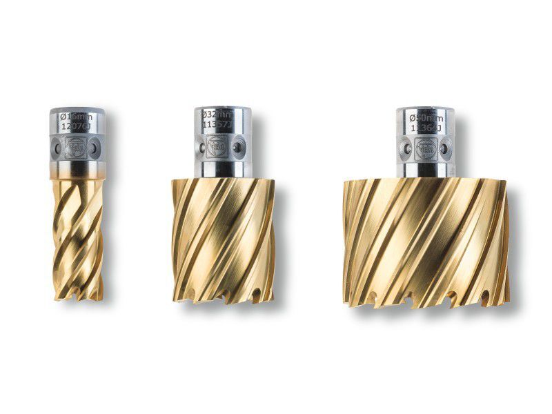 Fein HSS-Dura 25 Kernbohrer Ø 14 x 25 QuickIN TIN Produktbild Fein HSS-Dura 25 Kernbohrer Ø 14 x 25 QuickIN TIN