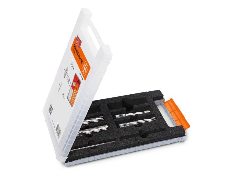 Fein Zubehörset Best of Kernbohrer HSS Nova 25 W 2x 14 mm, 2x 18 mm Produktbild Fein Zubehörset Best of Kernbohrer HSS Nova 25 W 2x 14 mm, 2x 18 mm