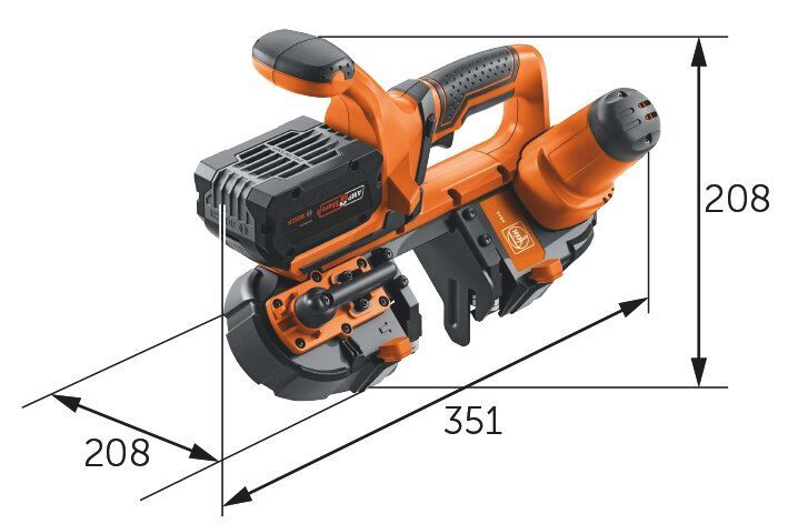 Produktbild Akku-Bandsäge ABAS 18-63 AS Set 2 x 8 Ah bild 2