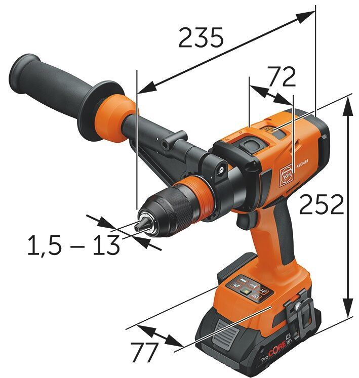 Produktbild Akku-Bohrschrauber ASCM 18-4 QMP AS bild 2