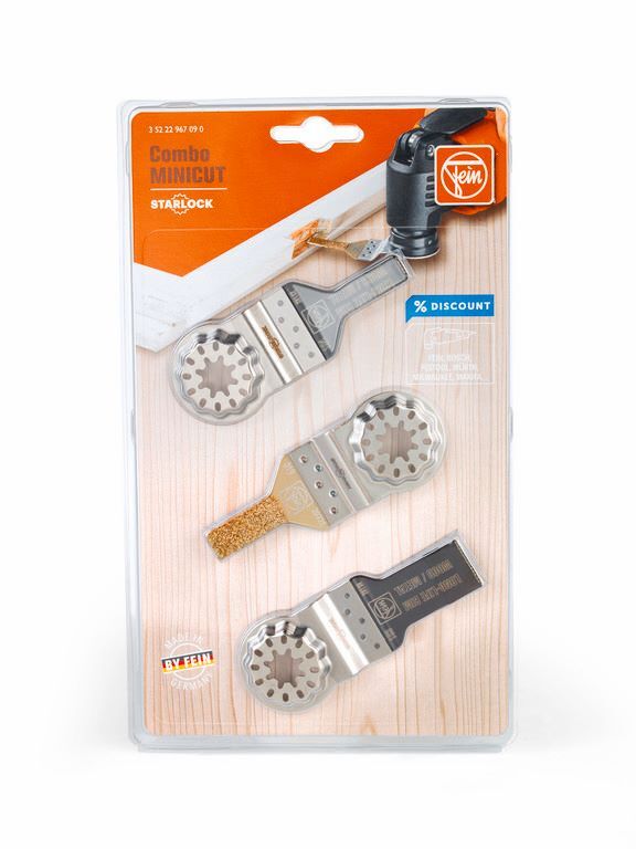 Fein Elektowerkzeuge Set Combo Starlock Mini Cut Aufnahme SL für Multitool Produktbild Fein Elektowerkzeuge Set Combo Starlock Mini Cut Aufnahme SL für Multitool bild 2