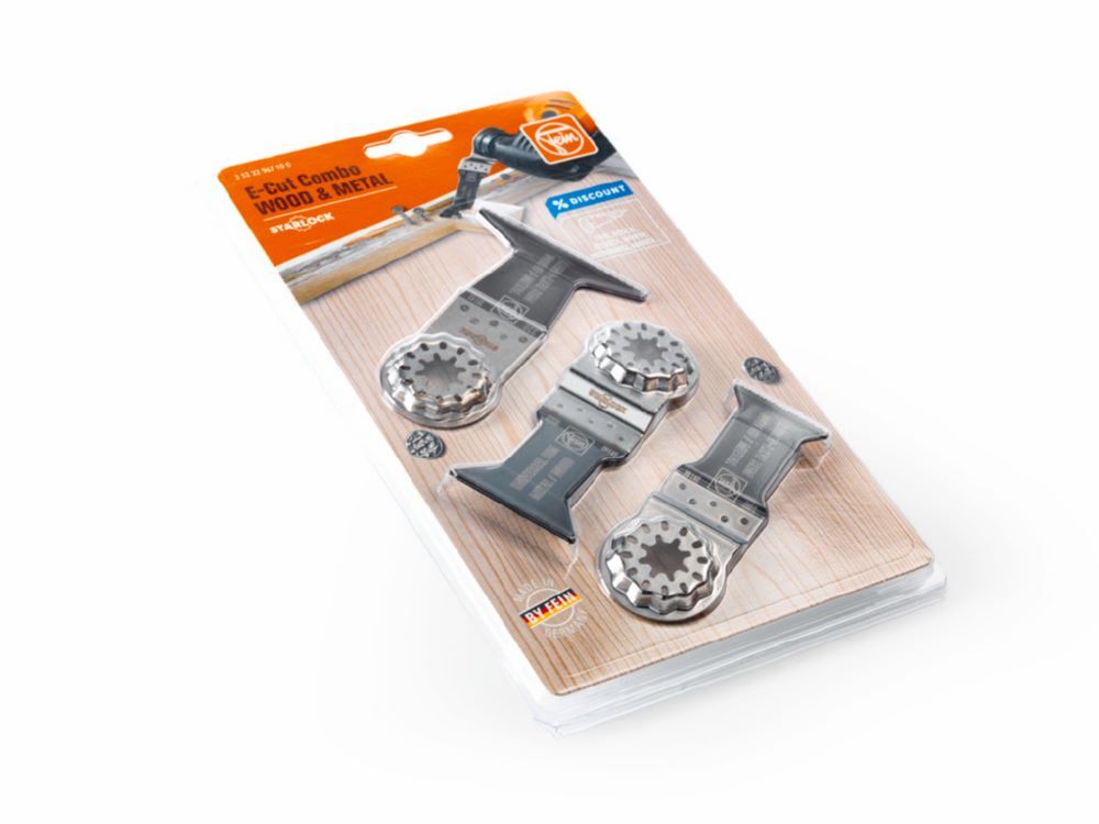Fein Elektowerkzeuge Tauchsägeblätter E-Cut Combo Starlock Wood + Metal Aufnahme SLfür Multitool Produktbild Fein Elektowerkzeuge Tauchsägeblätter E-Cut Combo Starlock Wood + Metal Aufnahme SLfür Multitool bild 3
