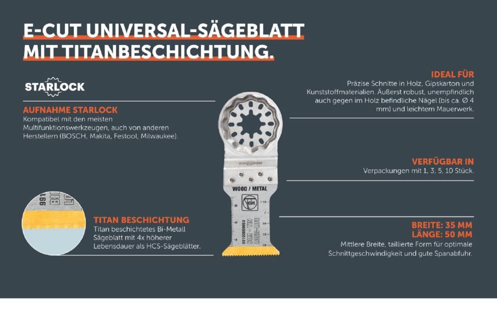 Produktbild E-Cut Long-Life-Sägeblatt mit Titanbeschichtung bild 2