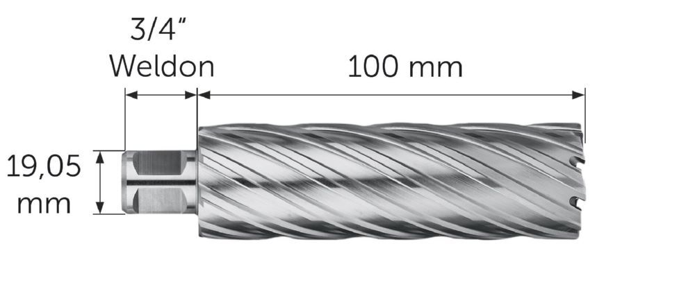 Produktbild HSS NOVA 100 Kernbohrer mit 3/4 in Weldon-Aufnahme bild 2