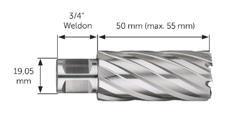 Produktbild HSS SPECIAL 50 Kernbohrer mit 3/4 in Weldon-Aufnahme bild 2