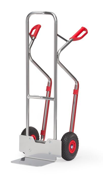 FETRA Alu-Stapelkarre A1330P Tragkraft 200 kg PU-Vollmaterial Produktbild FETRA Alu-Stapelkarre A1330P Tragkraft 200 kg PU-Vollmaterial