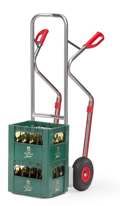 FETRA Alu-Stapelkarre A1330P Tragkraft 200 kg PU-Vollmaterial Produktbild FETRA Alu-Stapelkarre A1330P Tragkraft 200 kg PU-Vollmaterial bild 2