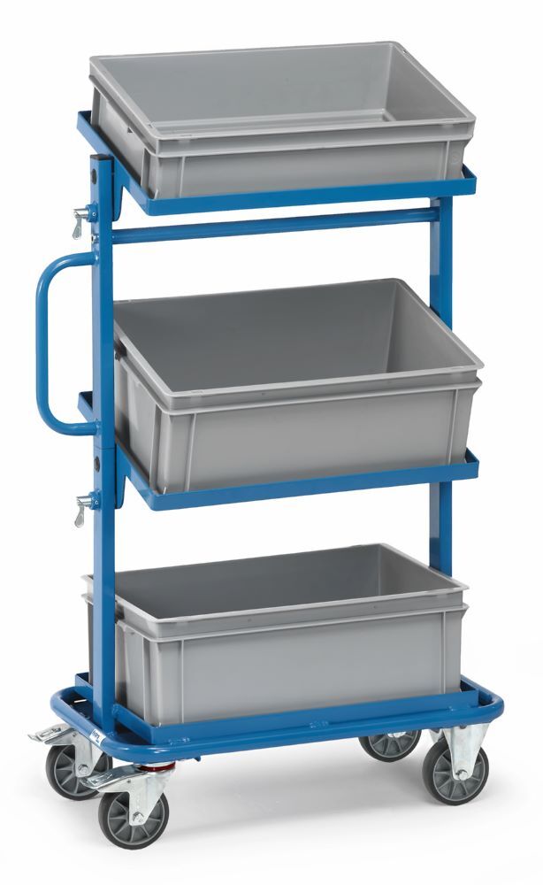 Fetra Transportwagen Beistellwagen 32912 mit 3 Kästen Produktbild Fetra Transportwagen Beistellwagen 32912 mit 3 Kästen