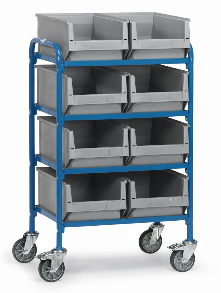 Fetra Beistellwagen 32931 mit 8 Kästen auf 4 Etagen Produktbild Fetra Beistellwagen 32931 mit 8 Kästen auf 4 Etagen