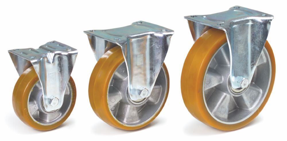 Fetra Bockrolle mit Alu-Felgen 200 x 50 mm Produktbild Fetra Bockrolle mit Alu-Felgen 200 x 50 mm