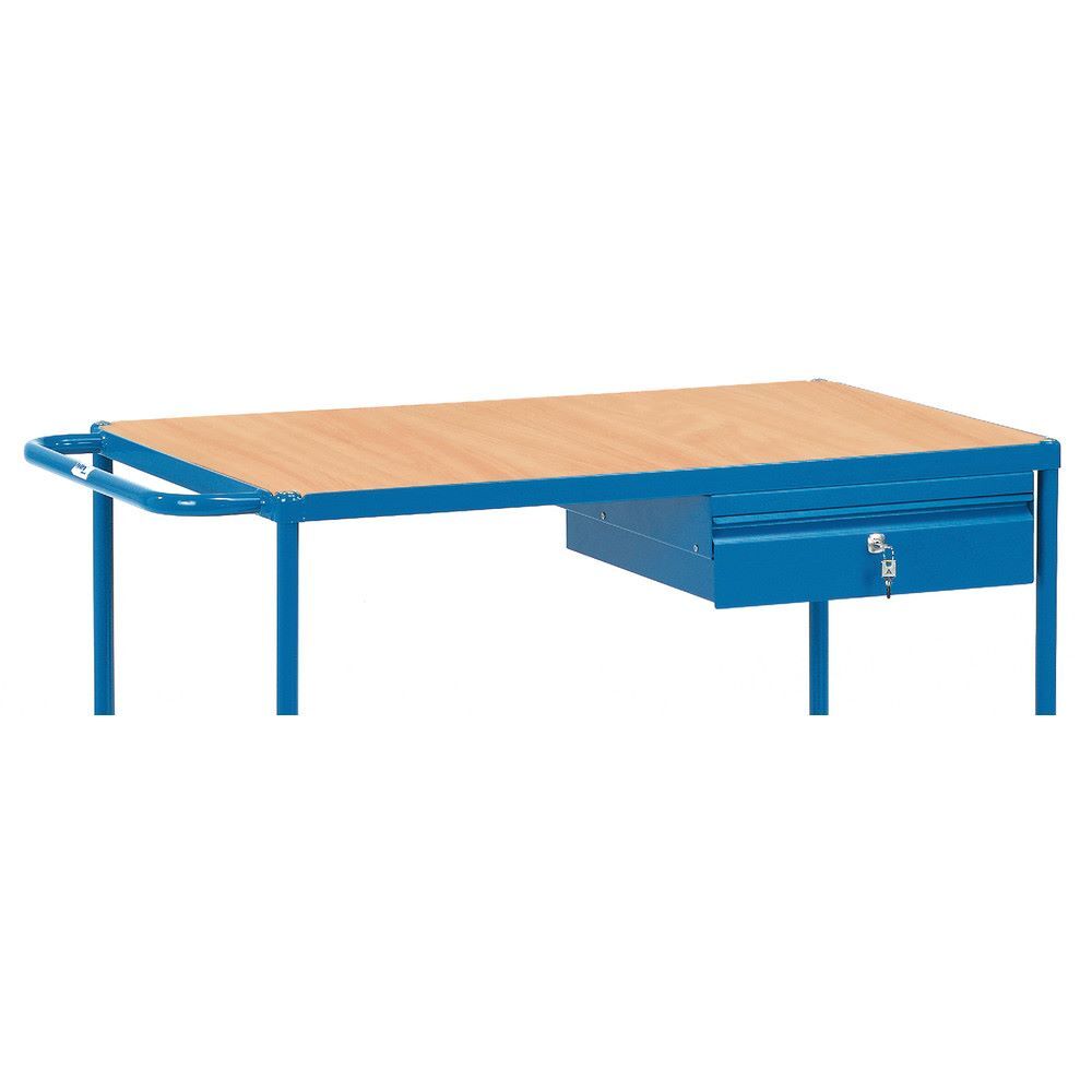 Produktbild FETRA Einzelschublade Anbausatz mit Zylinderschloss für Tischwagen 105 x 410 x 475 mm