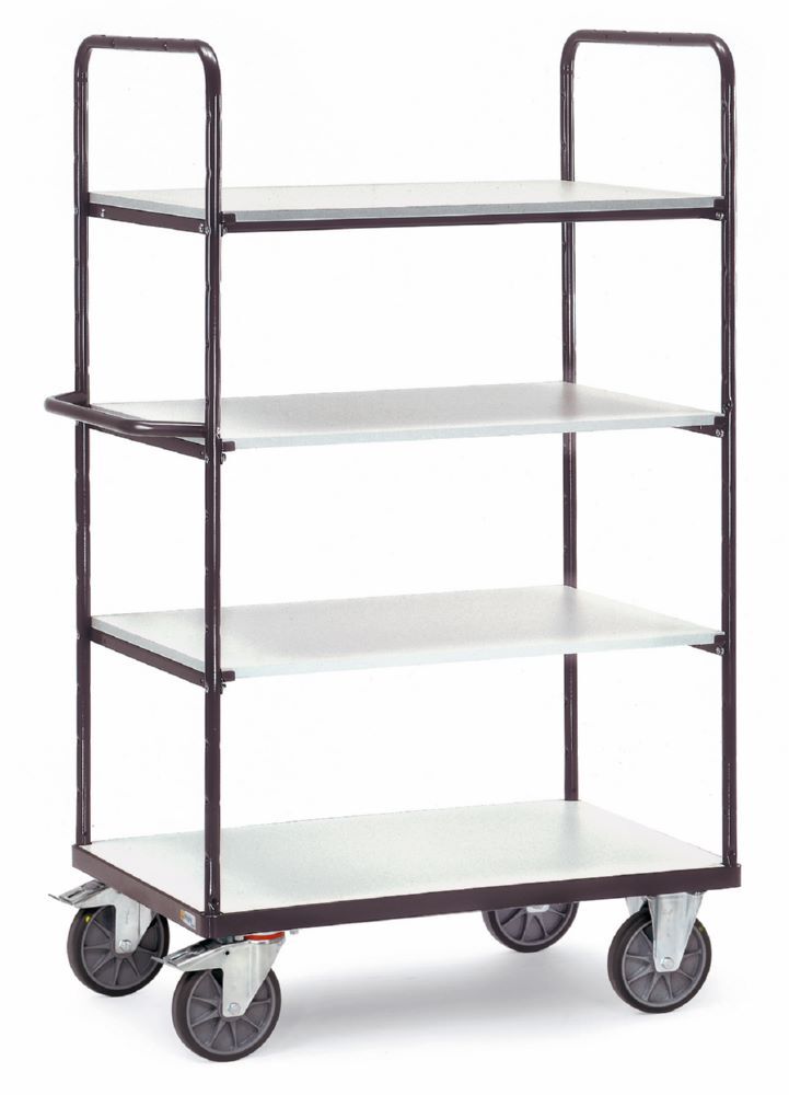 Fetra ESD Etagenwagen 9302 mit 4 Etagen 709 x 1800 x 1169 mm Produktbild Fetra ESD Etagenwagen 9302 mit 4 Etagen 709 x 1800 x 1169 mm