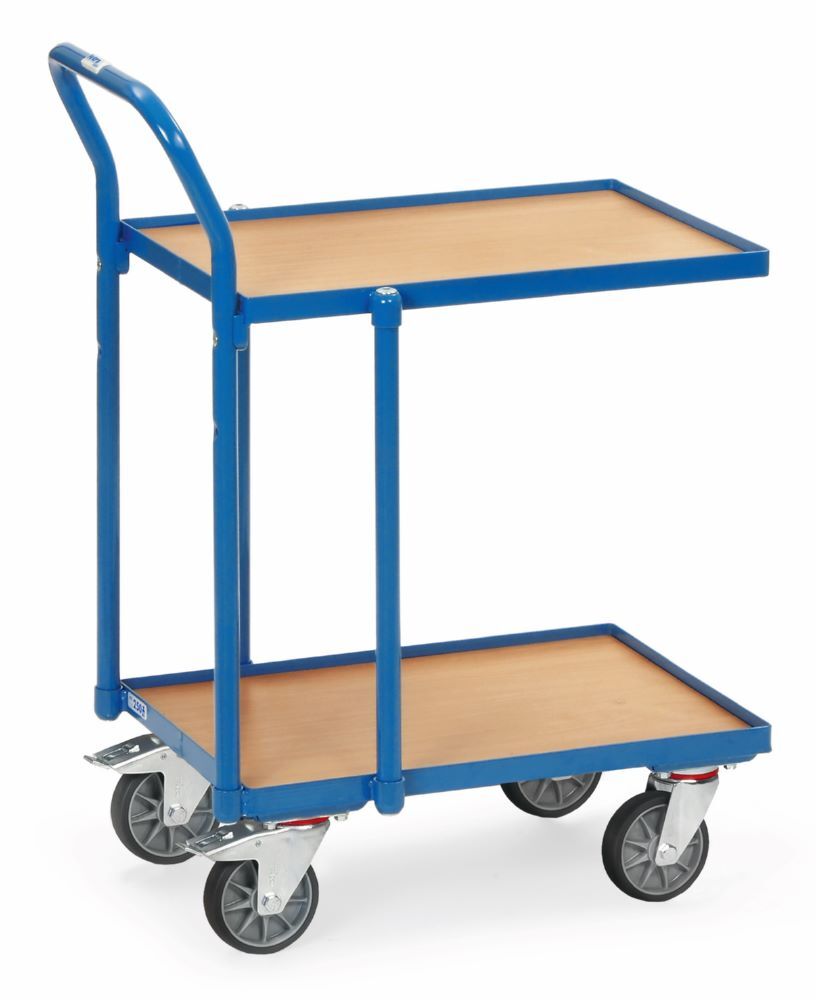 Fetra Etagenroller mit Rohrschiebebügel und Holzwerkstoffplatte Produktbild Fetra Etagenroller mit Rohrschiebebügel und Holzwerkstoffplatte