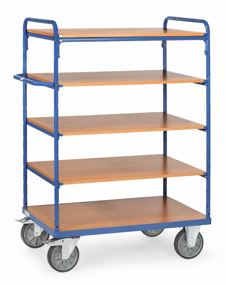 Fetra Etagenwagen 8241 Maße 609 x 1169 mm RAL5007 Produktbild Fetra Etagenwagen 8241 Maße 609 x 1169 mm RAL5007