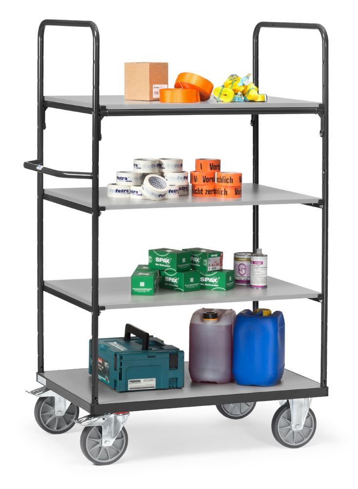 Fetra Etagenwagen 8303/7016 mit 4 Etagen 809 x 1369 mm Produktbild Fetra Etagenwagen 8303/7016 mit 4 Etagen 809 x 1369 mm bild 2