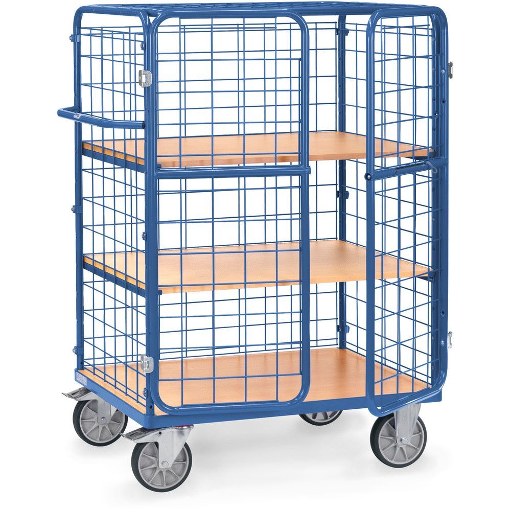 FETRA Etagenwagen 8483 3DE mit Gitter 830 x 1369 x 1552 mm Produktbild FETRA Etagenwagen 8483 3DE mit Gitter 830 x 1369 x 1552 mm