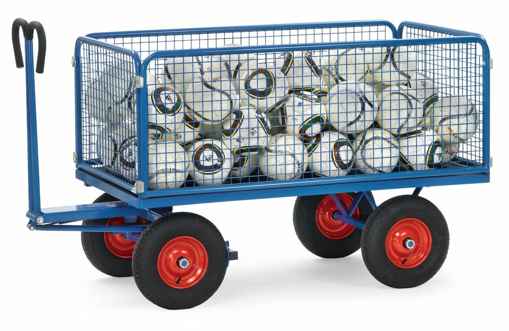 Fetra Handpritschenwagen Räder mit Luftbereifung 6436L RAL 5007 Fetra Handpritschenwagen Räder mit Luftbereifung 6436L RAL 5007