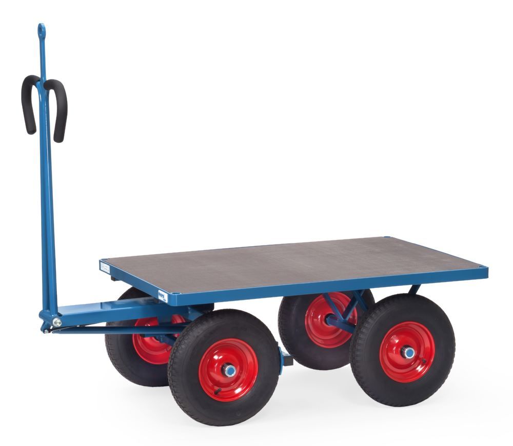 Fetra Handpritschenwagen 6404LZ mit Zugöse blau RAL 5007 Produktbild Fetra Handpritschenwagen 6404LZ mit Zugöse blau RAL 5007