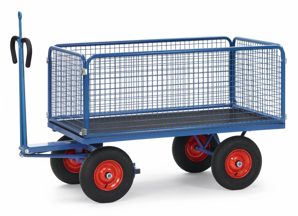 Fetra Handpritschenwagen 6434LZ mit Zugöse Drahtgitter 40 x 40 x 4 mm Produktbild Fetra Handpritschenwagen 6434LZ mit Zugöse Drahtgitter 40 x 40 x 4 mm
