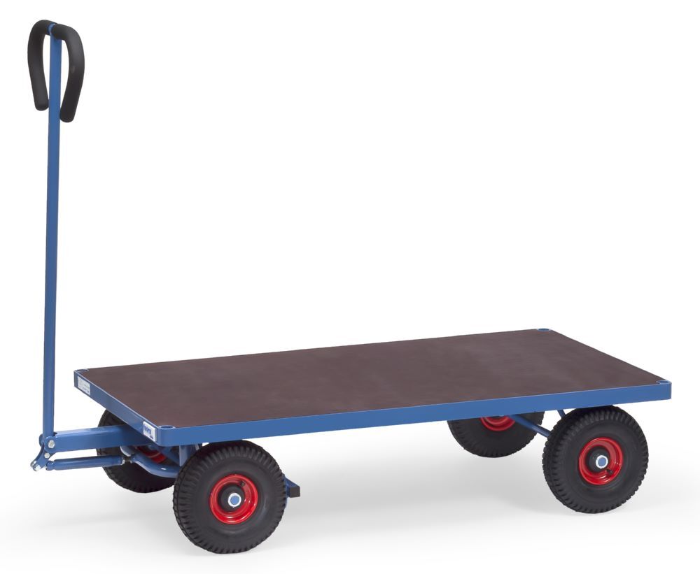 Fetra Handwagen 4001 aus Profilstahl und Stahlrohr RAL 5007 Produktbild Fetra Handwagen 4001 aus Profilstahl und Stahlrohr RAL 5007