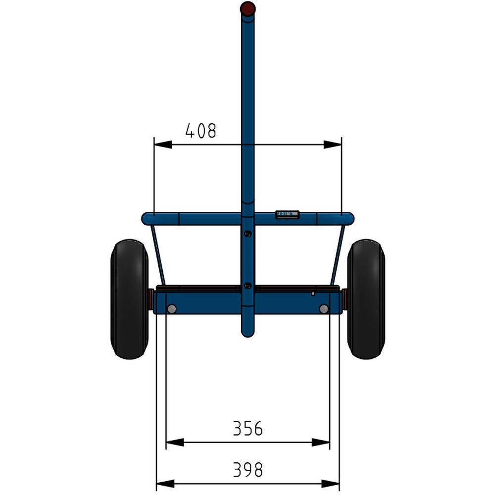 Produktbild Handwagen 4091P - PU-Räder Ø260 mm bild 2