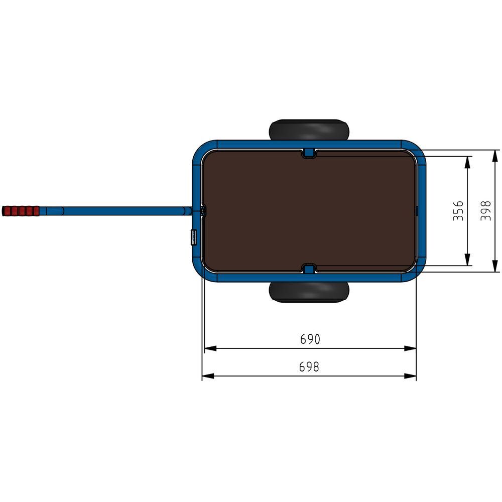 Produktbild Handwagen 4091P - PU-Räder Ø260 mm bild 3
