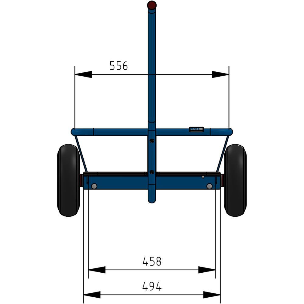 Produktbild Handwagen 4092P - PU-Räder Ø260 mm bild 2