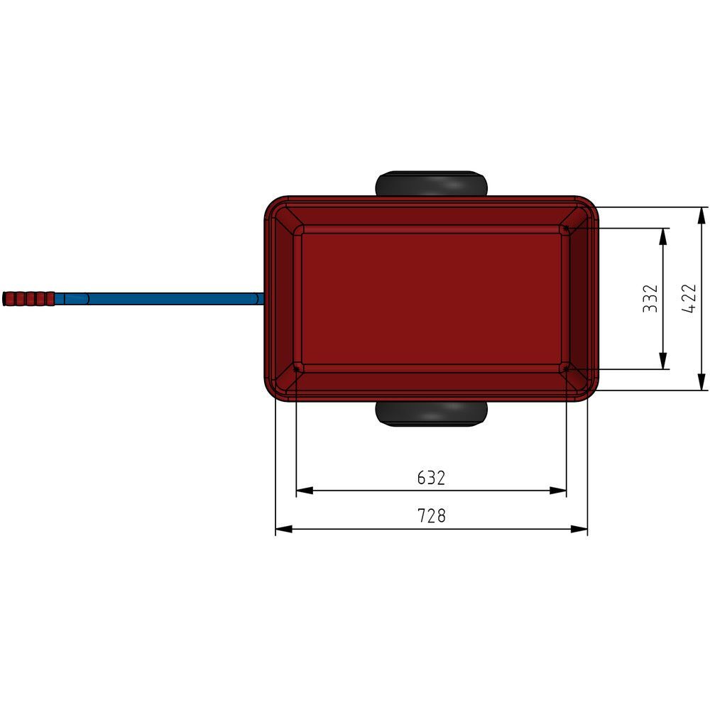 Produktbild Handwagen 4101P - PU-Räder Ø260 mm bild 3