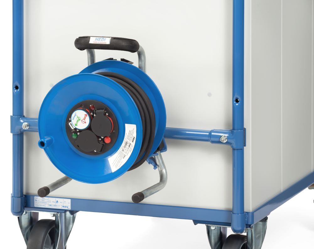 Fetra Kabeltrommel für MultiVario Tischwagen 500 mm breit Produktbild Fetra Kabeltrommel für MultiVario Tischwagen 500 mm breit