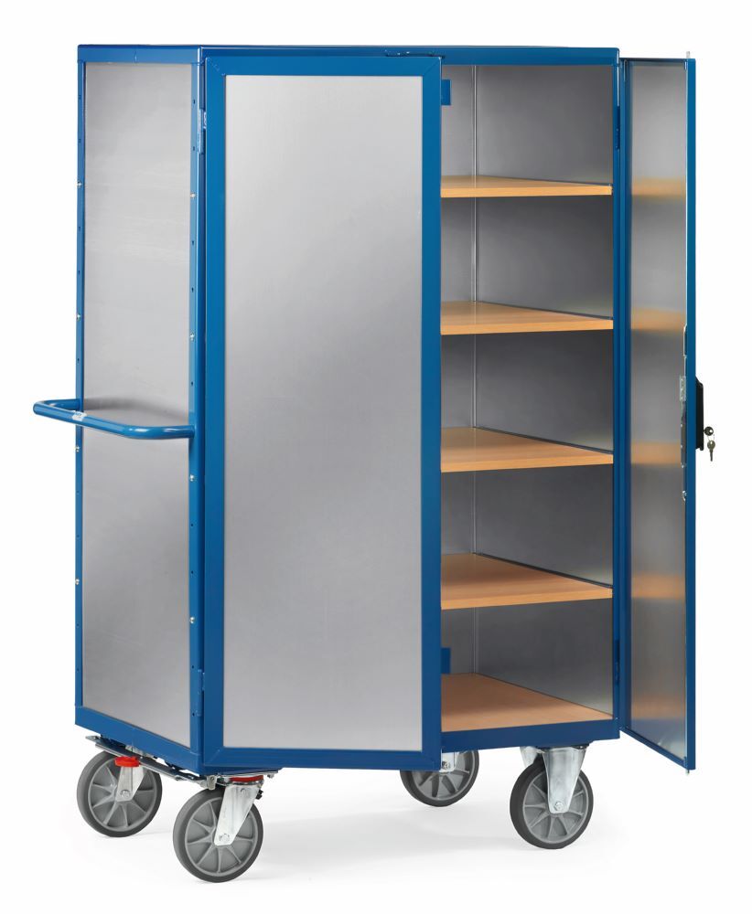 Fetra Kastenwagen 5592 mit ALU Wänden 4 Rollen Produktbild Fetra Kastenwagen 5592 mit ALU Wänden 4 Rollen