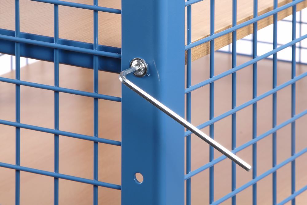 Fetra Kastenwagen 3393 mit Gitterwänden 800 x 1792 x 1370 mm Produktbild Fetra Kastenwagen 3393 mit Gitterwänden 800 x 1792 x 1370 mm bild 2