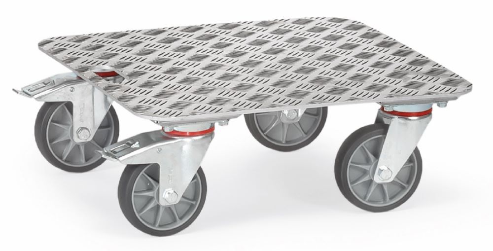 Fetra Kistenroller 500 x 184 x 500 mm 1187 ALU Quintettblech Produktbild Fetra Kistenroller 500 x 184 x 500 mm 1187 ALU Quintettblech