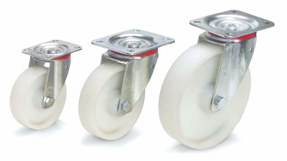 Fetra Lenkrolle Stahlblech verzinkt 200 x 50 mm Produktbild Fetra Lenkrolle Stahlblech verzinkt 200 x 50 mm