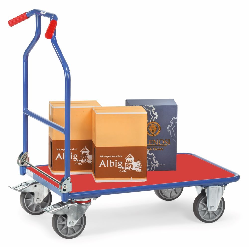 Fetra Optiliner Transportwagen 3301 Maße 620 x 1030 x 1010 mm blau rot Fetra Optiliner Transportwagen 3301 Maße 620 x 1030 x 1010 mm blau rot