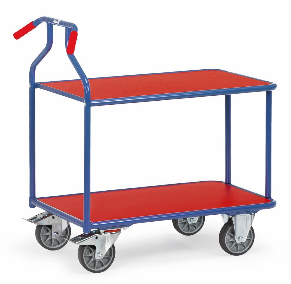 Fetra Optiliner Tischwagen 3601 blau rot 600 x 1030 x 1115 mm Produktbild Fetra Optiliner Tischwagen 3601 blau rot 600 x 1030 x 1115 mm