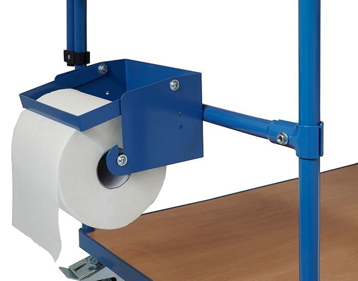 FETRA Papierrollenhalter Zubehör Tischwagen 800 mm breit Produktbild FETRA Papierrollenhalter Zubehör Tischwagen 800 mm breit bild 4