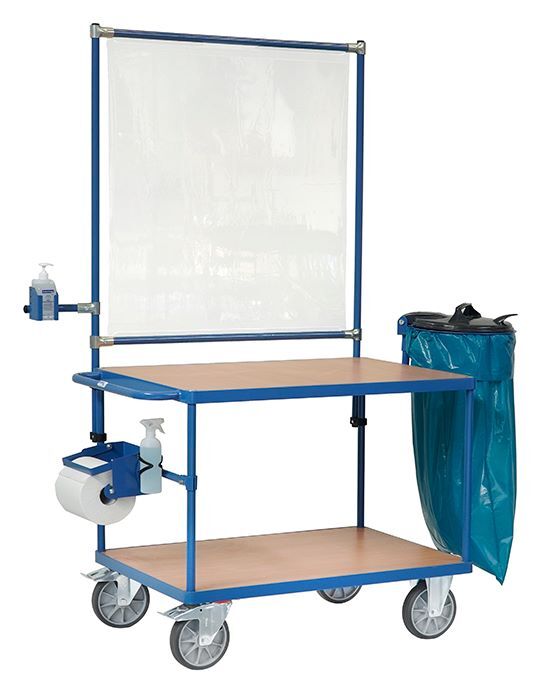 FETRA Papierrollenhalter Zubehör Tischwagen 800 mm breit Produktbild FETRA Papierrollenhalter Zubehör Tischwagen 800 mm breit bild 5