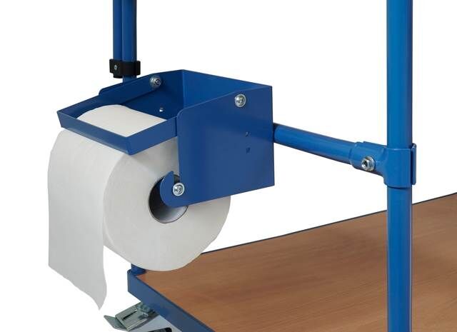 Fetra Papierrollenhalter Anbausatz für MultiVario Wagen 800mm breit Produktbild Fetra Papierrollenhalter Anbausatz für MultiVario Wagen 800mm breit