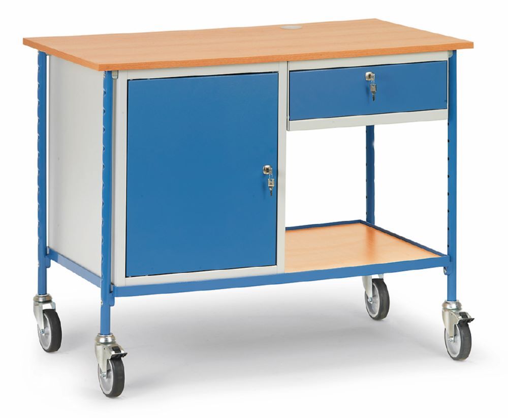 Fetra Rolltisch 5866 mobiler Arbeitsplatz 650 breit Produktbild Fetra Rolltisch 5866 mobiler Arbeitsplatz 650 breit